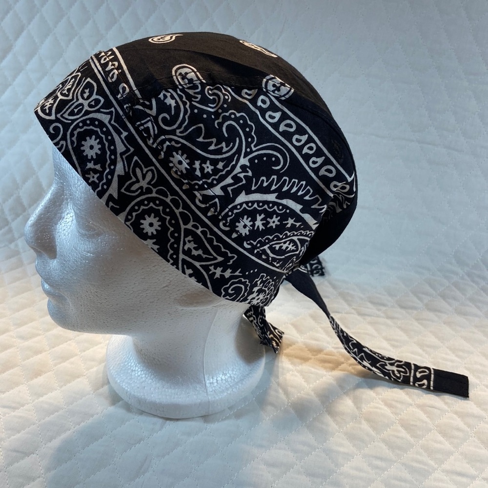 Black & White Bandana Print DuRag. Never Worn. One Size.